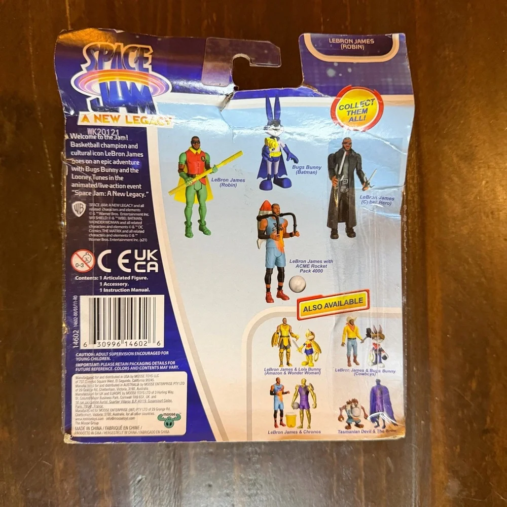 LeBron James Space Jam Robin Action Figure with Cape